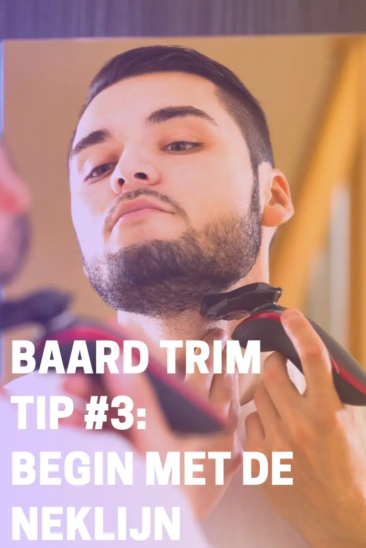 Baard trim tip 3 begin met neklijn