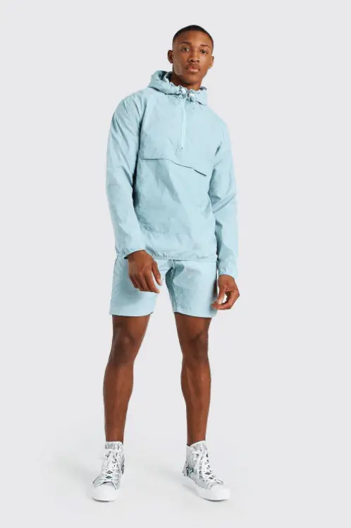 Dunne heren zomerjas: Nylon Overhead Front Pocket Jacket